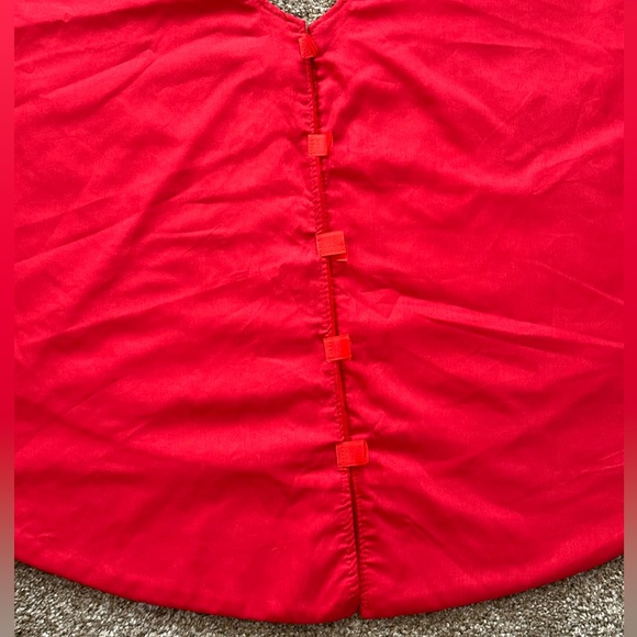 🎄Santa Red Round Velveteen Christmas Tree Skirt Target 47" - Picture 13 of 14